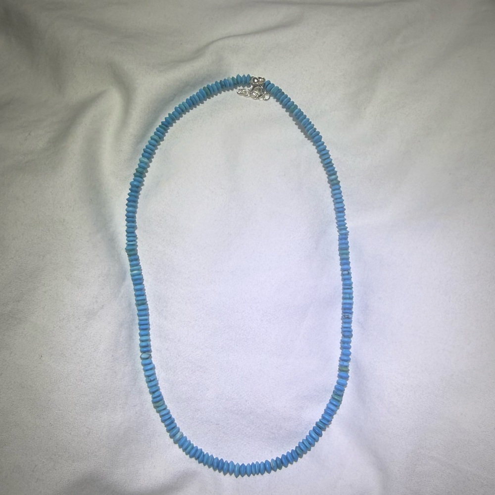 Rare Turquoise Heishi Necklace | 16”